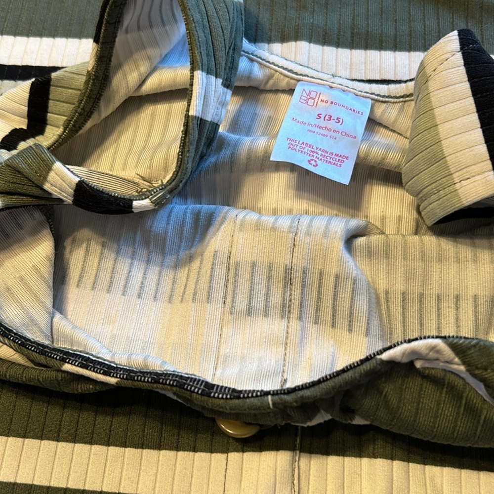 No Boundaries S (3-5) Women’s Striped Ribbed Tank Style Bodycon Dress NWOT - Picture 10 of 11